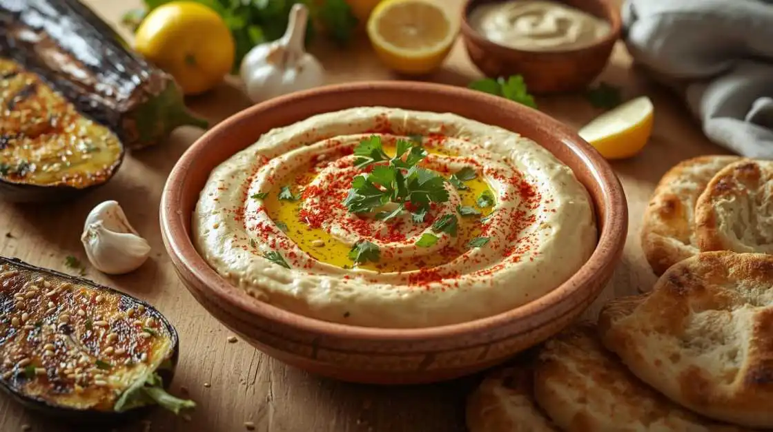 Aubergine Dip Rezept: Cremiges Baba Ganoush selber machen