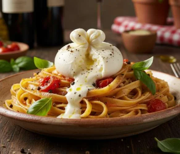 Pasta mit Burrata – Cremiger Luxus zum Verlieben