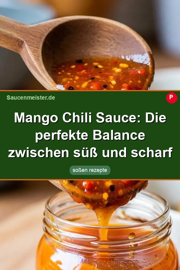 Pinterest Pin: Mango Chili Sauce: Die perfekte Balance zwischen süß und scharf