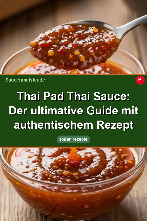 Pinterest Pin: Thai Pad Thai Sauce: Der ultimative Guide mit authentischem Rezept